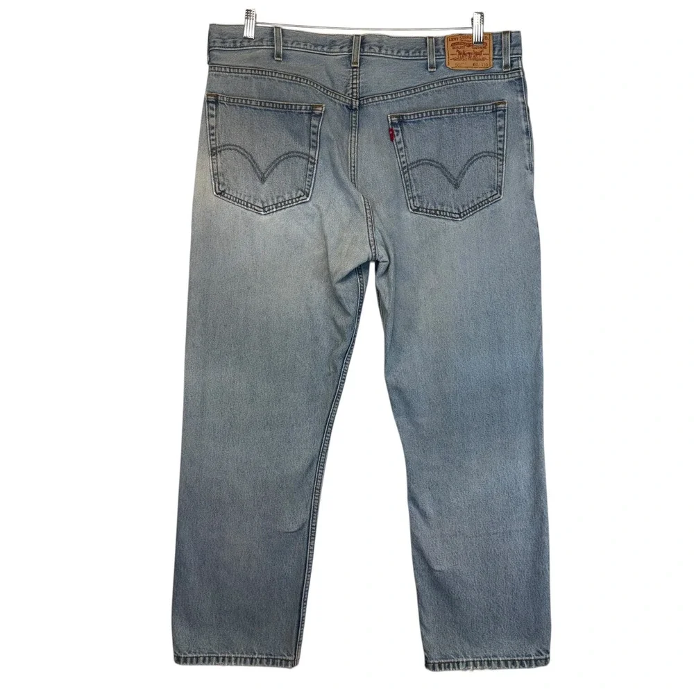 Levi's 505 Mens Jeans‎ Light Wash Regular Fit Denim Pants 90s Vintage 40x30